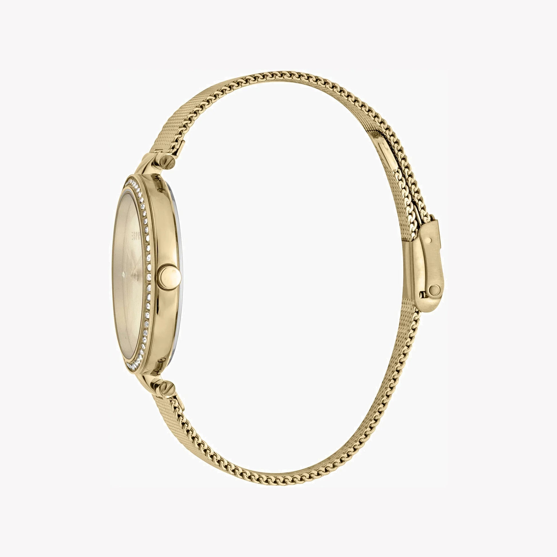 Esprit Women's Gold Stainless Steel Watch, Champagne Dial | Es1l215m0035-1