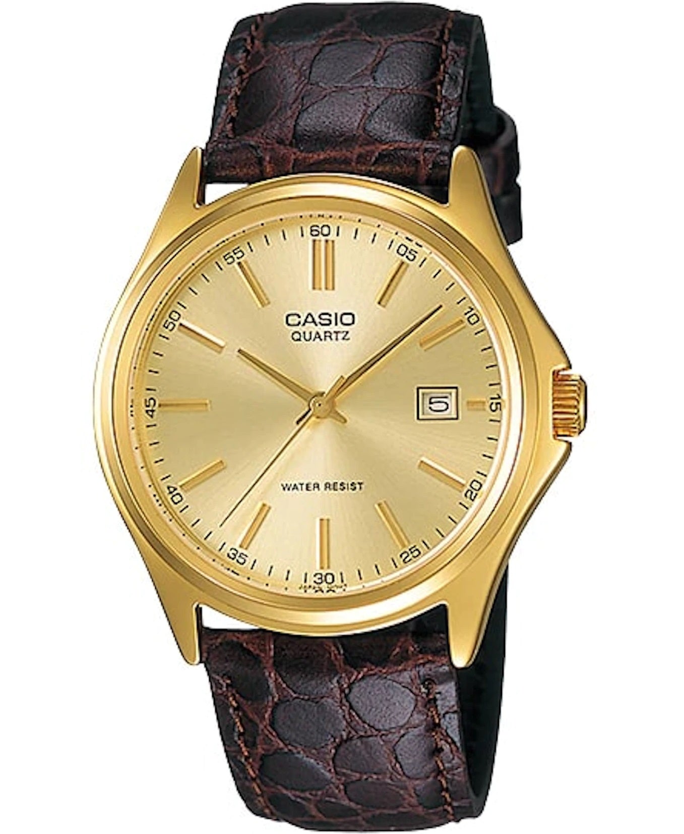 CASIO COLLECTION Mod. DATE LEATHER - GOLD-0