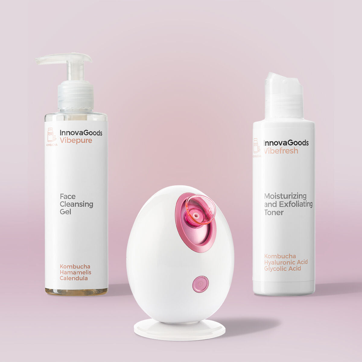 Deep Cleansing Facial Treatment Pack Kombucha InnovaGoods-0